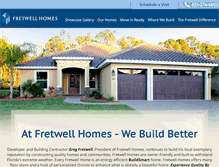 Tablet Screenshot of fretwellhomes.com